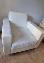 Fauteuil wit, Huis en Inrichting, Ophalen, Zo goed als nieuw, 50 tot 75 cm