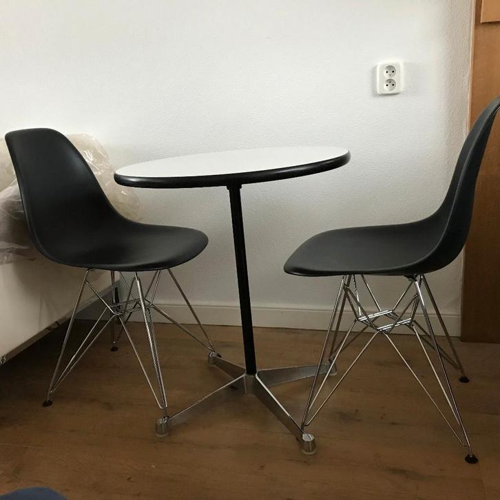 Vintage Herman Miller Eames segmented bijzettafel tafel, Huis en Inrichting, Stoelen, Gebruikt, Eén, Ophalen