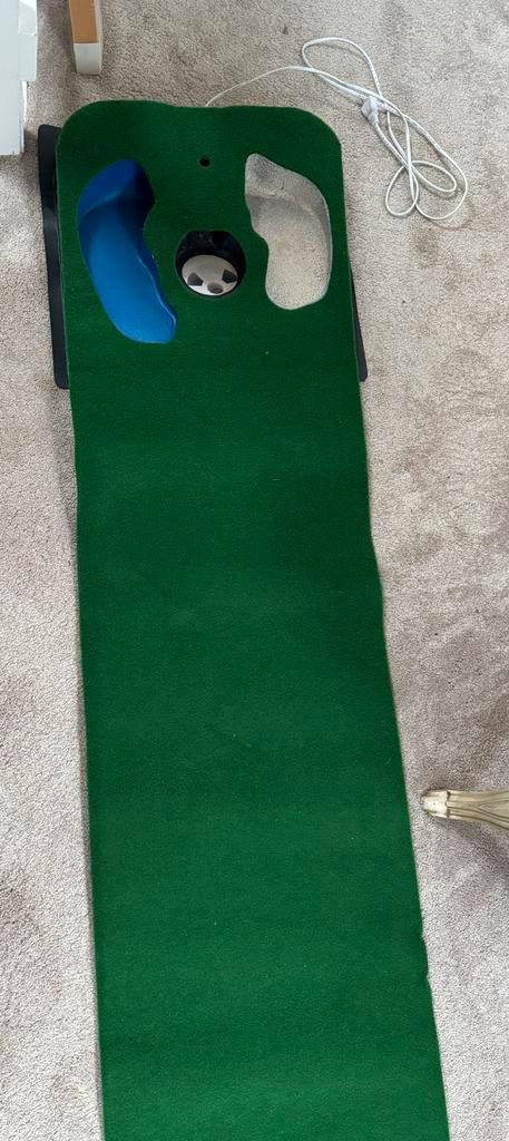 Golf Putting Mat met hazards, Sport en Fitness, Golf, Zo goed als nieuw, Overige typen, Ophalen of Verzenden