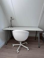 Ikea Galant bureau + Skruvsta bureaustoel – set (wit), Ophalen of Verzenden, In hoogte verstelbaar, Zo goed als nieuw