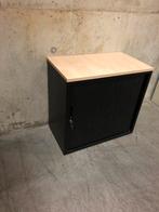 zwarte roldeurkastjes/archiefkasten/printerkast/opbergkast, Zo goed als nieuw, Metaal, 25 tot 50 cm, 50 tot 100 cm