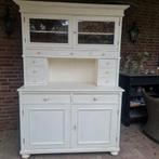 Buffetkast 2-delig - Landelijke Stijl, Huis en Inrichting, Kasten | Buffetkasten, Ophalen, Gebruikt, 100 tot 150 cm, Glas