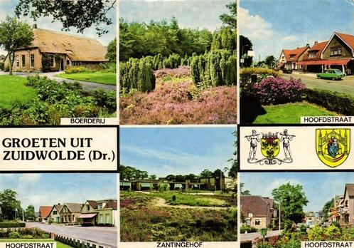 Groeten uit Zuidwolde - 6 afb o.a. Hoofdstraat - 1990 gelope, Verzamelen, Ansichtkaarten | Nederland, Gelopen, Utrecht, 1960 tot 1980