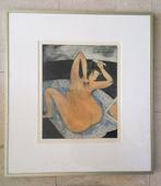 Naakt voor (deel) spiegel '92 - Mark Visione (geb. 1953), Antiek en Kunst, Kunst | Schilderijen | Klassiek, Ophalen of Verzenden