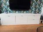 Hoogglans wit tv meubel van Zen, Ophalen, Kunststof, Gebruikt, 200 cm of meer