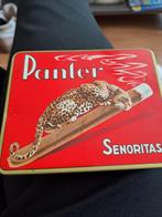 2 Sigarendoosjes panter senoritas, Verzamelen, Rookartikelen, Aanstekers en Luciferdoosjes, Ophalen of Verzenden, Gebruikt, Sigarenbandjes