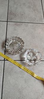 2x mooie glazen aasbak, Ophalen of Verzenden, Zo goed als nieuw, Glas of Kopje