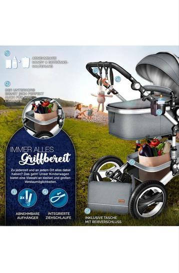 KIDUKU 3-in-1 Combi Kinderwagen + Autostoel beschikbaar voor biedingen