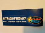 Hitradio Veronica vintage logo sticker muziek Radio, Verzenden, Gebruikt, Film, Tv of Omroep