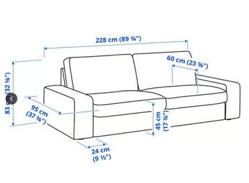 Ikea Kivik 3 zitsbank (gratis) / Free sofa - afbeelding 3