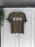 Jacqueline de Yong shirt: "I am the boss", maat M., Kleding | Dames, Groen, Maat 38/40 (M), Ophalen of Verzenden, Jacqueline de Yong