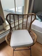 Rotan lounge stoel, Huis en Inrichting, Stoelen, Ophalen, Zo goed als nieuw, Bruin, Eén