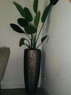 Champagne kleurige Vaas met kunst bloemen, Huis en Inrichting, Woonaccessoires | Vazen, Overige kleuren, Ophalen of Verzenden