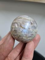 Bol van maansteen met blauwe flash, Ophalen of Verzenden, Mineraal
