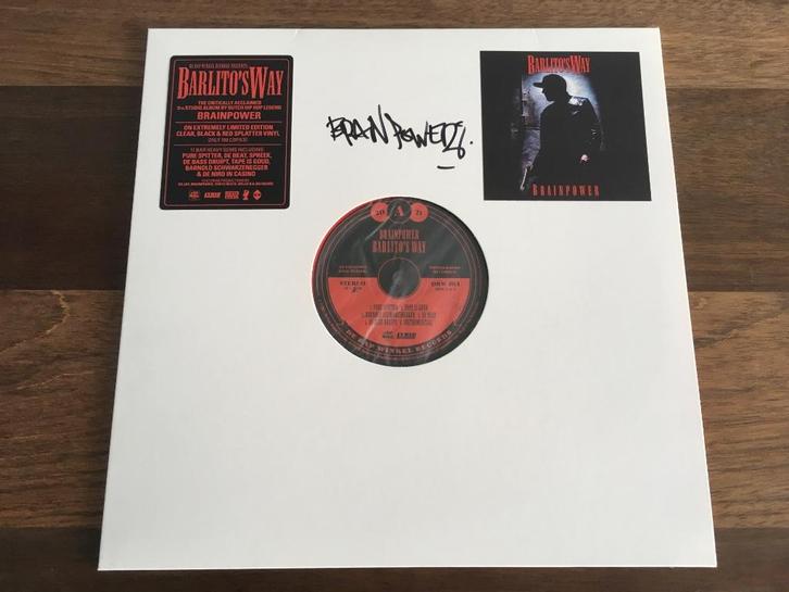 Vinyl LP Brainpower Barlitos Way SPLATTER GESIGNEERD NIEUW 2, Cd's en Dvd's, Vinyl | Nederlandstalig, Nieuw in verpakking, Rap of Hip Hop