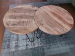 Tweedelige salontafel, Ophalen, 50 tot 100 cm, Rond, 50 tot 100 cm