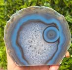 Prachtige staande Agaat met Bergkristal edelsteen mineraal, Verzamelen, Ophalen of Verzenden