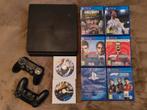 Sony PS4 Slim 500GB + HORI RWA, Ophalen of Verzenden, Zo goed als nieuw, Met 3 controllers of meer, Slim