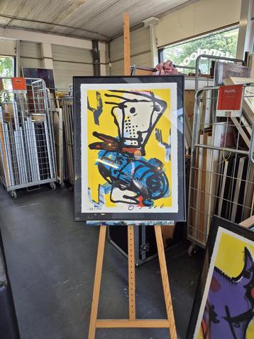 Herman Brood – "Lucky Luke ” - Zeefdruk, 67/150 Gesigneerd beschikbaar voor biedingen