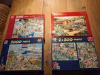 Lot van 4 Legpuzzels - 1000, 2x500, 1000, 2000 stukjes, Ophalen, Meer dan 1500 stukjes, Gebruikt, Legpuzzel