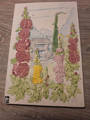Jie Gantofta Zweden Keramische bloemen tegel beschikbaar voor biedingen