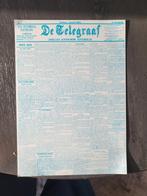 Metalen Print Telegraaf 1e Editie, Verzamelen, Tijdschriften, Kranten en Knipsels, Ophalen, Voor 1920, Nederland, Krant
