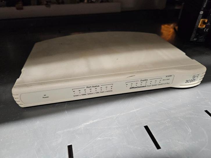 3com OfficeConnect Dual speed switch 8 plus, Computers en Software, Netwerk switches, Nieuw, Ophalen of Verzenden