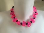 Zamak ketting (100) (34,50 = 14,50) roze, Sieraden, Tassen en Uiterlijk, Kettingen, Overige materialen, Verstelbaar, Nieuw, Ophalen of Verzenden