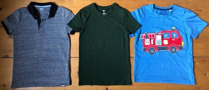 T-shirts (3 stuks) - maat 122/128, Kinderen en Baby's, Kinderkleding | Maat 122, Gebruikt, Jongen, Shirt of Longsleeve, Ophalen of Verzenden