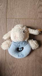 Pluche rammelaar Steiff schaapje, Ophalen of Verzenden, Zo goed als nieuw, Rammelaar