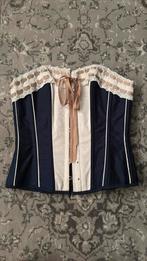 Prachtig blauw corset van corset story, Hobby en Vrije tijd, Kostuums, Theaterbenodigdheden en LARP, Ophalen of Verzenden, Zo goed als nieuw