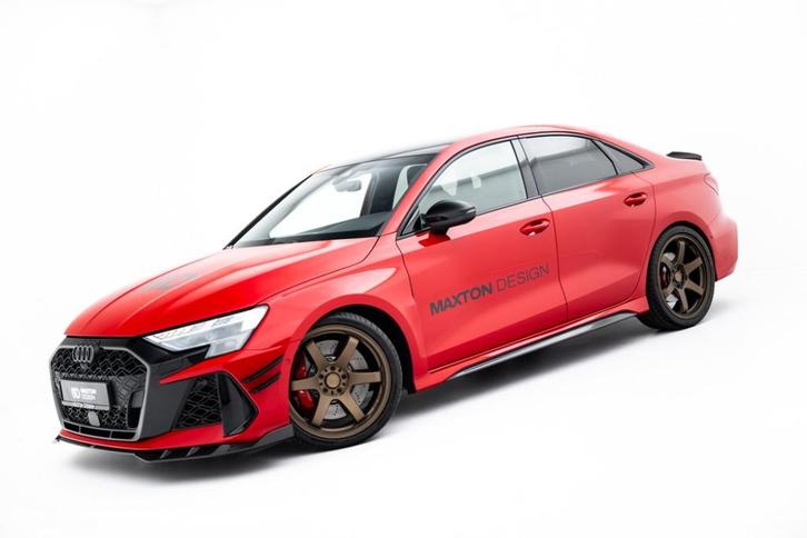 Carbon Voorlip sideskirt spoiler diffuser - RS3 Sedan 8Y 23+, Auto diversen, Tuning en Styling, Ophalen of Verzenden