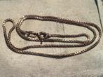 ANTIEKE GEKEURD ZILVER SCHAKEL KETTING, CIRCA 40 CM LANG, Verzenden, Zilver, Ketting