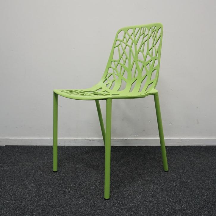 Fast Forest Design Stoelen | Aluminium | Groen | Tuinstoelen, Huis en Inrichting, Stoelen, Gebruikt, Eén, Metaal, Overige kleuren