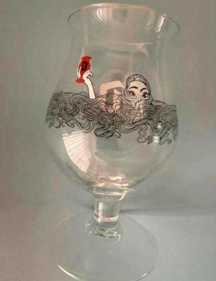 Duvel - Winking Lizard Art (2020) (Limited edition), Verzamelen, Biermerken, Zo goed als nieuw, Glas of Glazen, Duvel, Ophalen of Verzenden