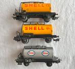 3x Marklin DB ketelwagens Shell/Esso, Hobby en Vrije tijd, Modeltreinen | H0, Wisselstroom, Gebruikt, Wagon, Ophalen of Verzenden