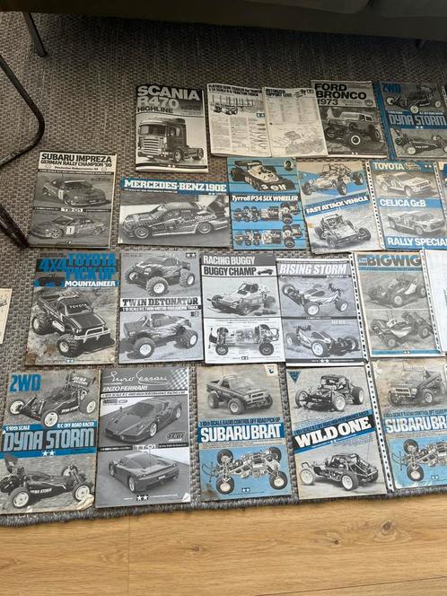 Vintage Tamiya handleidingen!!, Hobby en Vrije tijd, Modelbouw | Radiografisch | Auto's, Ophalen of Verzenden