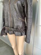 i559 Echt-leren winterjas maat M=38/40 jas jack leer d-bruin, Kleding | Dames, Jassen | Winter, Ophalen of Verzenden, Zo goed als nieuw