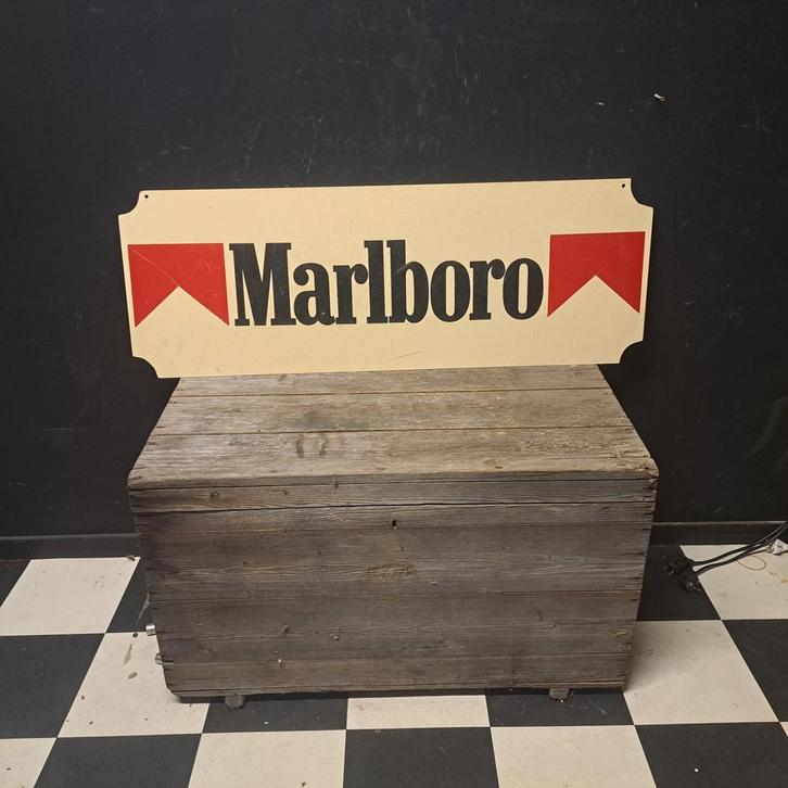 Marlboro Vintage reclamebord, Verzamelen, Merken en Reclamevoorwerpen, Zo goed als nieuw, Reclamebord, Ophalen of Verzenden