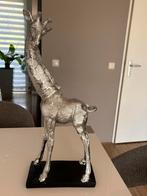 Zilverkleurig Giraffe Beeld - 51cm, Huis en Inrichting, Woonaccessoires | Overige, Ophalen, Zo goed als nieuw