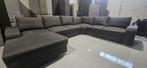 Antraciet hoekbank met losse kussens - gereinigd, Ophalen, Gebruikt, N.V.T., Hoekbank