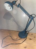 Blauwe bureaulamp in goede staat, Ophalen of Verzenden, Zo goed als nieuw, Metaal, Minder dan 100 cm