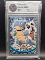 Blastoise 1999 topps Series 1 #09 woetoe grading 7, Verzenden, Zo goed als nieuw, Meerdere kaarten