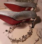 ZGAN Hakscchoenen Pumps grijs trouwschoenen 1xgedragen mt 38, Ophalen of Verzenden, Zo goed als nieuw, Schoenen met hoge hakken