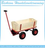 Bolderwagen van hout met metalen frame, Kinderen en Baby's, Speelgoed | Buiten | Voertuigen en Loopfietsen, Nieuw, Overige typen