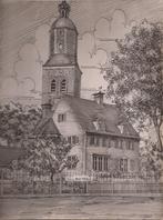 Eenrum Dorpsgezicht Toren Pentekening Sievers 50/60er jaren, Ophalen of Verzenden