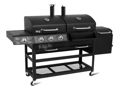 Central Park gasbarbecue, houtskool bbq en smoker, Tuin en Terras, Houtskoolbarbecues, Gebruikt, Met accessoires, Ophalen