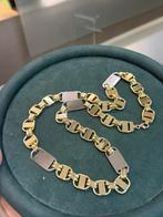 14KT Goud - 86.16 Gram -Ketting - PLATTE MAGNUM-, Sieraden, Tassen en Uiterlijk, Kettingen, Ophalen, Nieuw, Goud