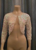 Top , vestje wit met pailette maat s, Ophalen of Verzenden, Wit, BH