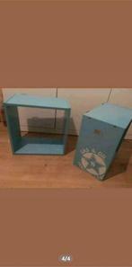 2 Wandkubussen Lichtblauw - Lief Lifestyle Stoer, Ophalen of Verzenden, Gebruikt, Wanddecoratie